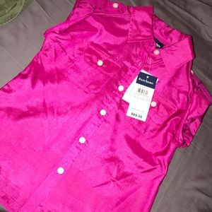 Ralph Lauren Girls 2T 100%silk shirt NWT